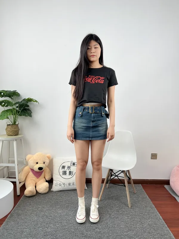 三禾摄影 No.028 牛仔裙 棉袜 帆布鞋 - 三禾摄影